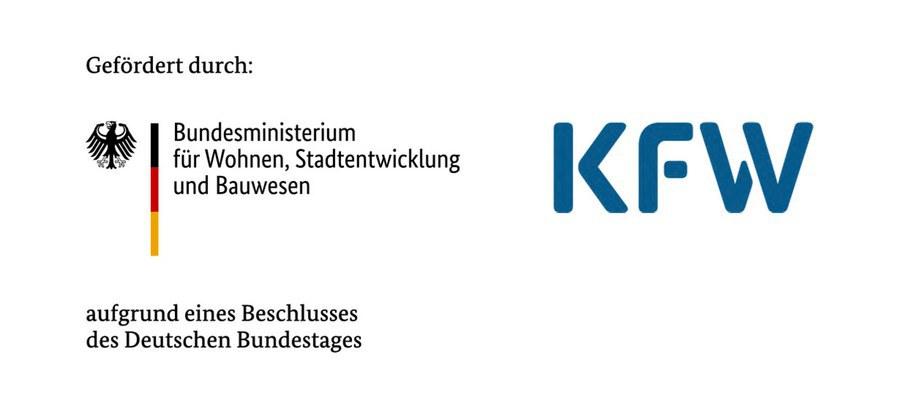 Gefördert durch: Bundesministerium für Wohnen, Stadtentwicklung und Bauwesen aufgrund eines Beschlusses des Deutschen Bundestages; KFW